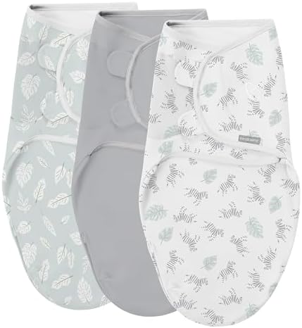 Easy Change Swaddle — Zebra Botanical, 3-Pack
